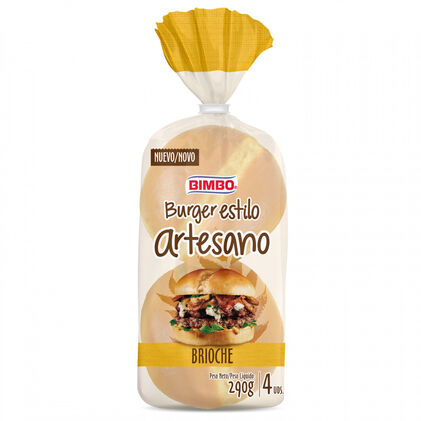 Pão De Hambúrguer Brioche Bimbo 0.24Kg