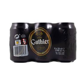 Cerveja Em Lata Com Álcool Preta Gutbier 6 X 33 cl
