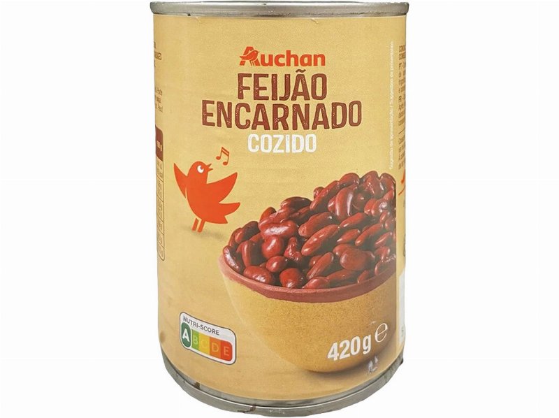 Feijão Encarnado Auchan Cozido 420(260)G