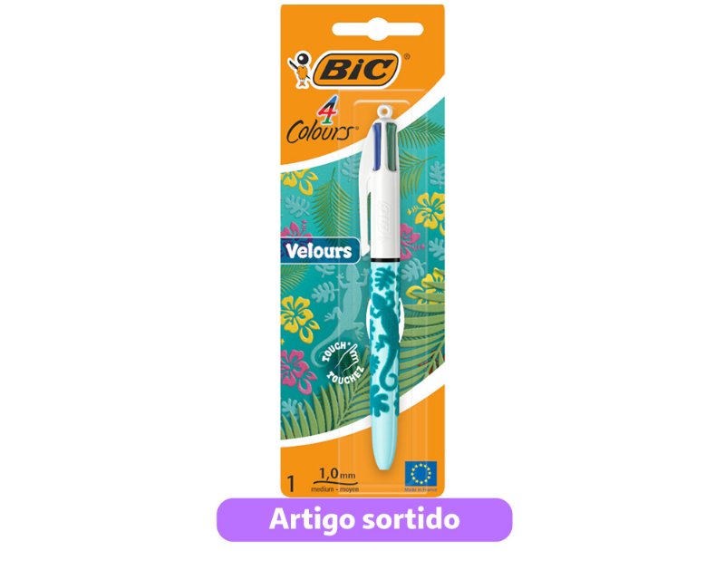 Esferográfica Bic 4 Colours Velvet Modelos Sortidos