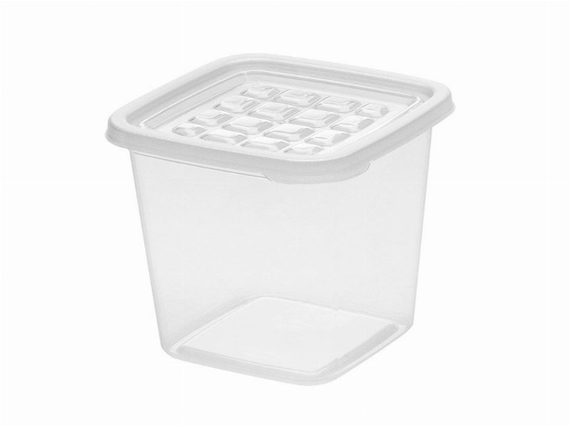 Conjunto 4 Caixas Conservação Quadradas Auchan Essencial Plástico 1.1 l