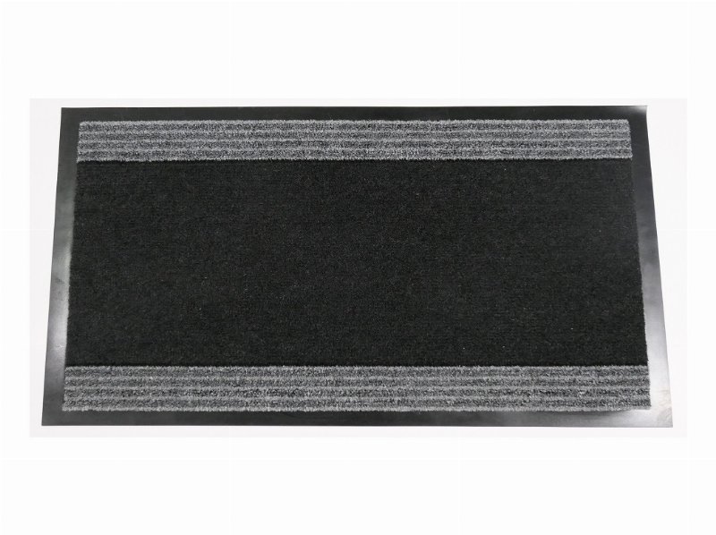 Tapete Entrada Actuel Riscas Preto 40X60Cm