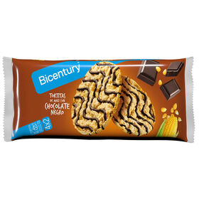 Tortitas De Arroz Chocolate Negro Bicentury 93 gr (4 Un)