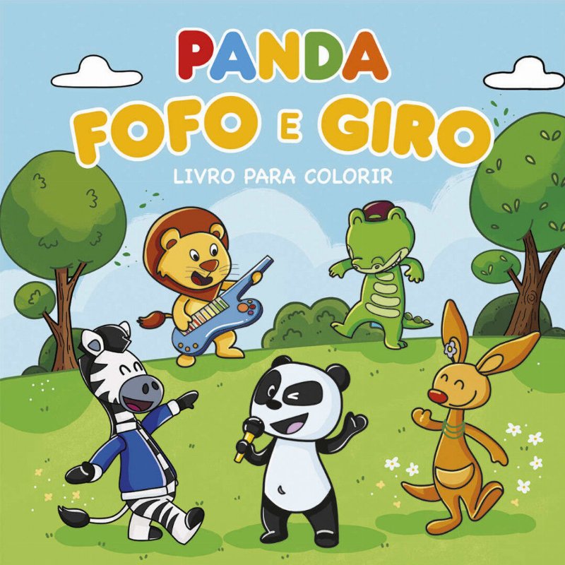 Livro De Colorir - Canal Panda, Fofo E Giro Vários Autores