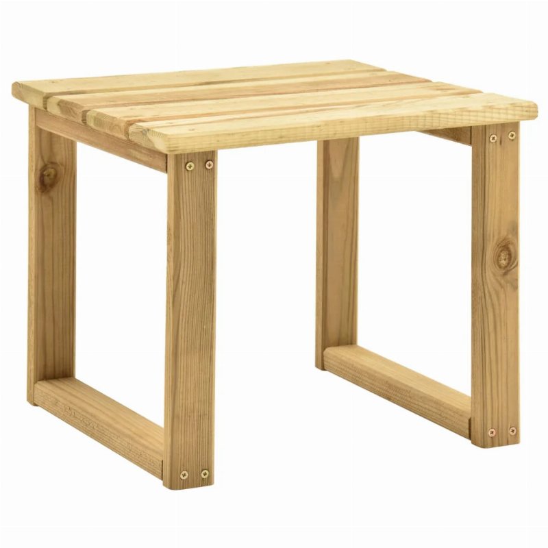 Hkh Mesa De Espreguiçadeira 30X30X26 Cm Madeira De Pinho Impregnada - Verde