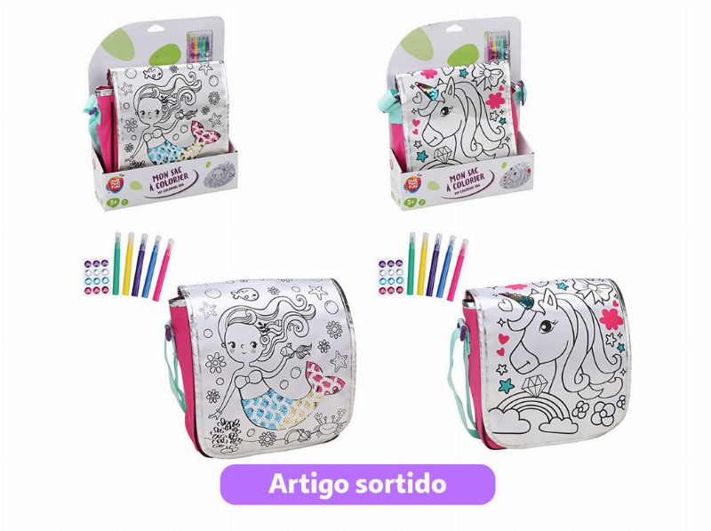 Saco Para Colorir One Two Fun Set 18 Peças Modelos Sortidos