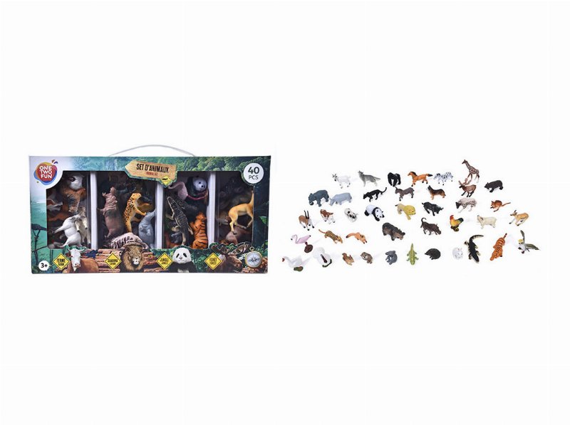 Set Animais One Two Fun 40 Peças