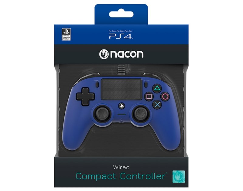 Comando Com Fios Ps4 Azul Nacon Compact