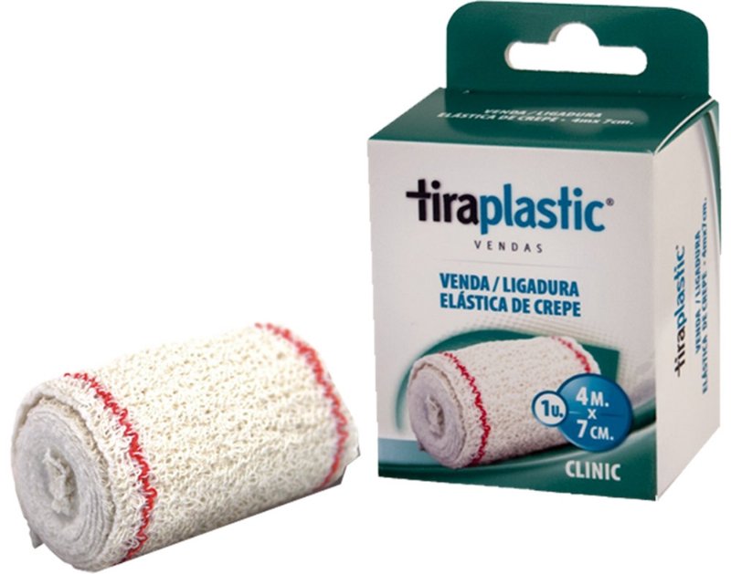 Ligadura Tiraplastic Elástica De Crepe 4X7Cm 1Un