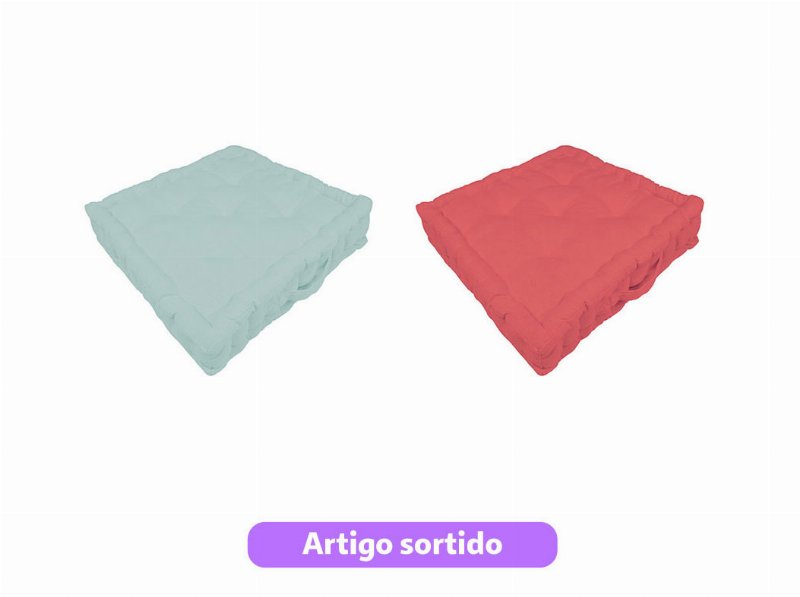 Coxim Alto Actuel 45X45X10Cm Cores Sortidas
