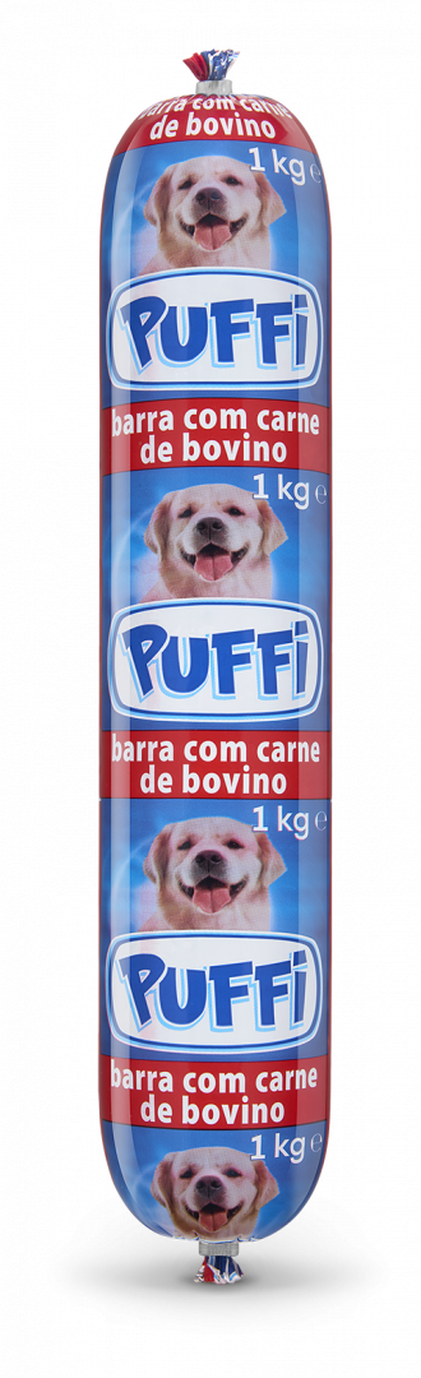 Comida Húmida Para Cão Barra Com Carne De Bovino Puffi 1Kg