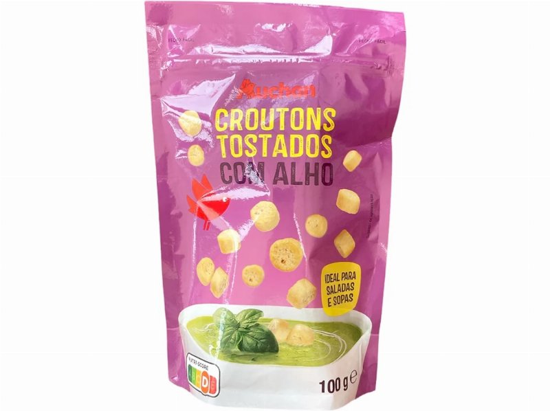 Croutons Auchan Com Alho 100 g