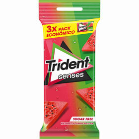 Pastilhas Elásticas Senses Melancia Trident 69 gr (3 Un)