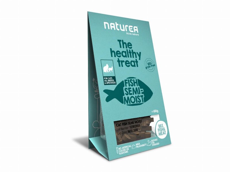 Snack Gato Naturea Peixe 100 gr