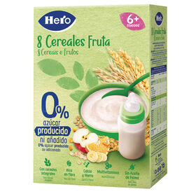 Papa Infantil Farinha Não Láctea 8 Cereais E Fruta +6M Hero Baby 340 gr