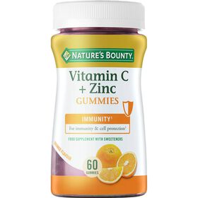 Gomas De Vitamina C + Zinco Nature's Bounty 60 Un