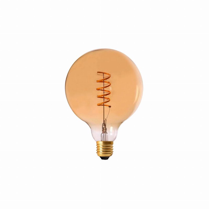 Lâmpada Led Espiral G125 E27 125 Lumens Âmbar 2W=40W