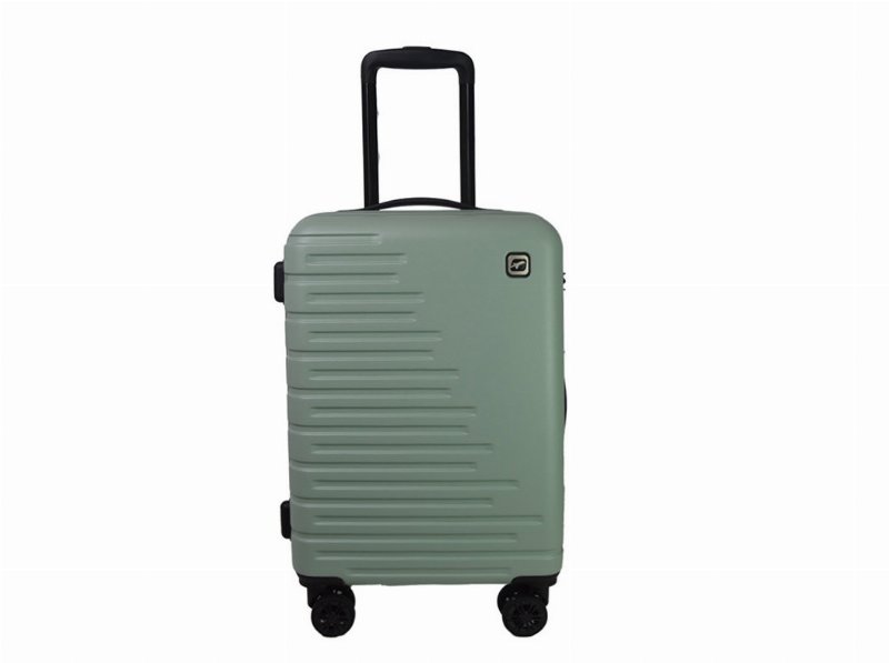 Mala De Cabine Rígida Airport Verde Claro 8 Rodas 35X55X20Cm