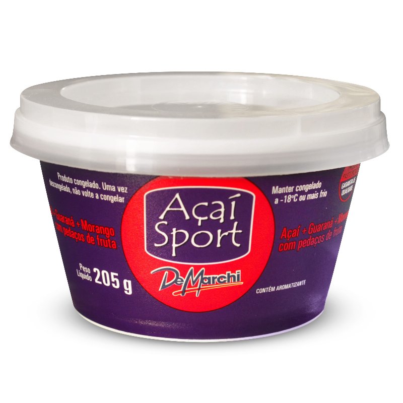 Polpa Marchi De Fruta De Açaí Sport Morango 205 g
