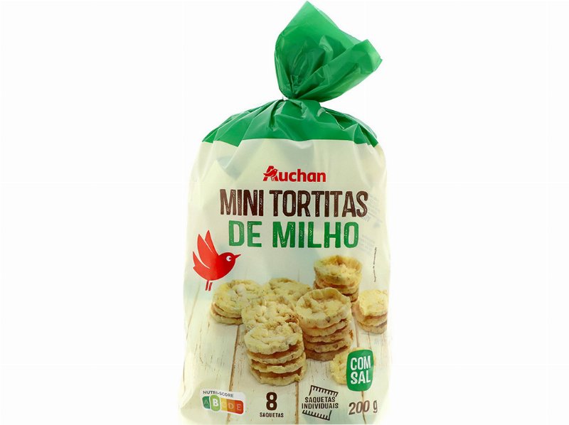 Tortitas Auchan Mini Milho Com Sal 200 g