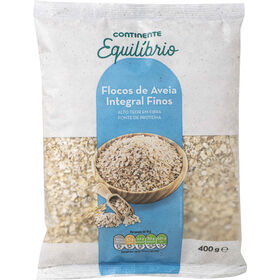 Flocos De Aveia Integral Finos Continente Equilíbrio 400 gr