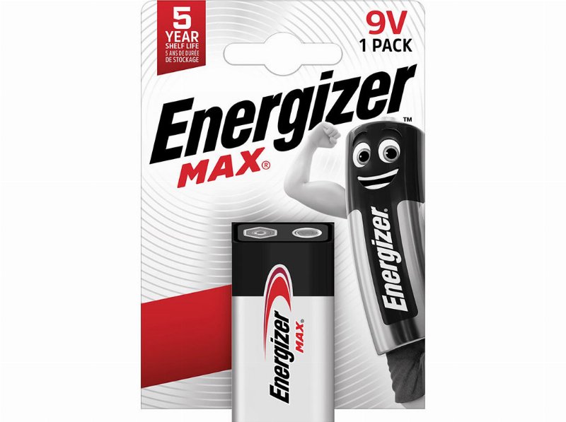 Pilha Alcalina Energizer 9V Ultra+ Max 1 Unidade