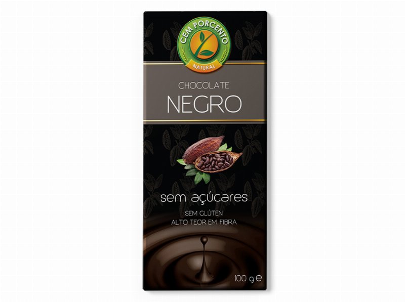 Chocolate Cem Porcento Negro Sem Açúcar 100 g