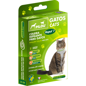 Coleira Para Gato Repelente Pilou 1 Un