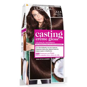 Coloração Tom Sobre Tom Chocolate Preto 323 l'oréal Paris Casting Creme Gloss 1 Un
