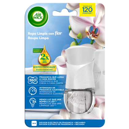 Ambientador Elétrico Roupa Limpa Air Wick 1Un