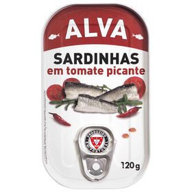 Sardinha Em Tomate Picante Alva 120 gr (Peso Escorrido 85 gr)
