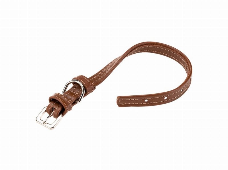 Coleira Pele Cão Ferplast Vogue Castanha Cf 20/39Cm