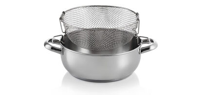 Fritadeira Com Cesto Inox 24Cm Vieira