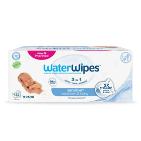 Toalhitas Bebé Biodegradáveis Waterwipes 432 Un (9 X 48 Un)