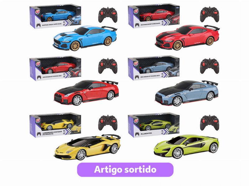 Carro Corrida R/C One Two Fun 1/24 24 g Modelos Sortidos