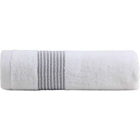 Toalha Mão Riscas Cinza Kasa