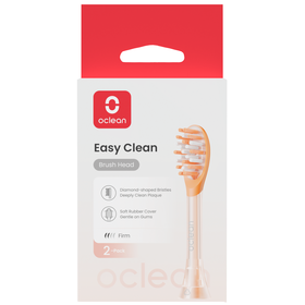 Recarga Escova De Dentes Elétrica Easy Clean Laranja Oclean 2 Un