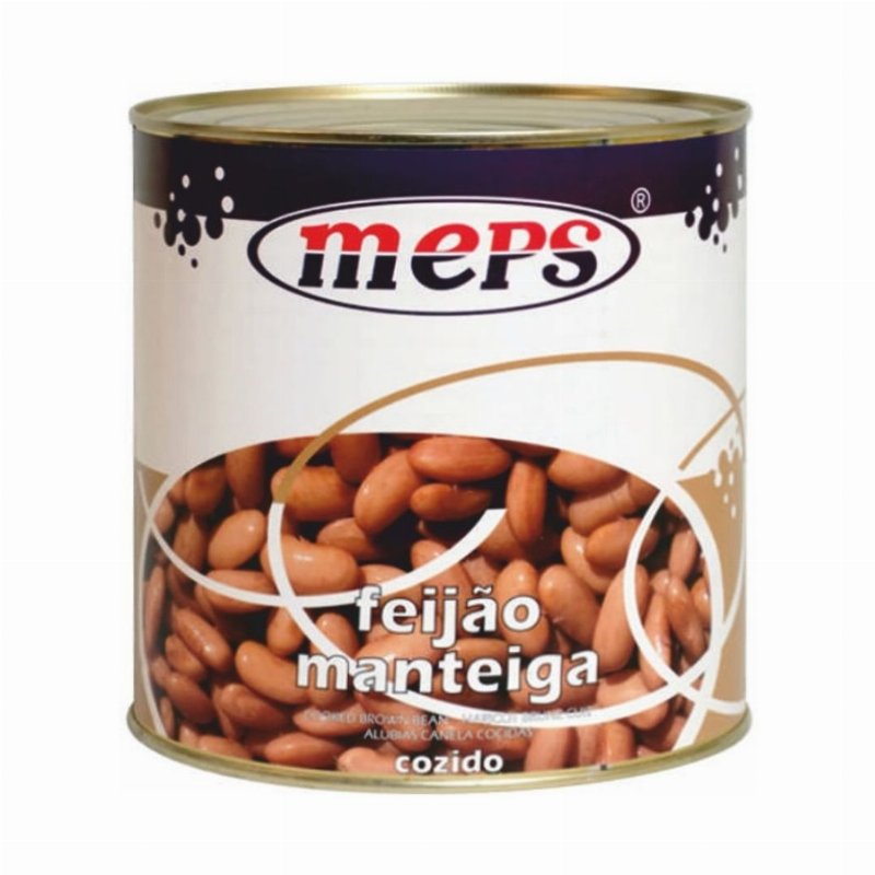 Feijão Manteiga Cozido Lata Meps 2.5 kg