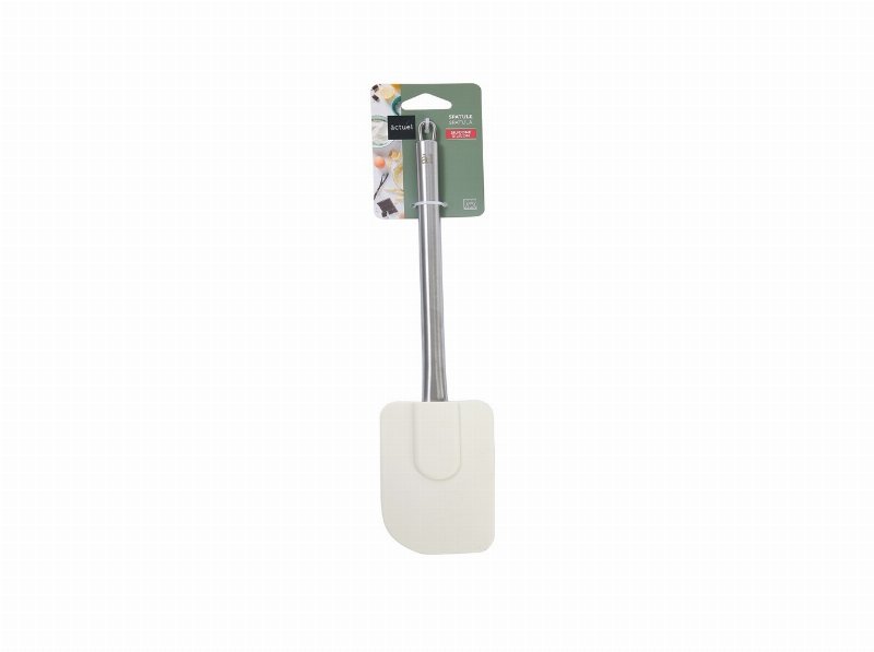 Espátula Silicone Actuel Bege Cabo Inox M
