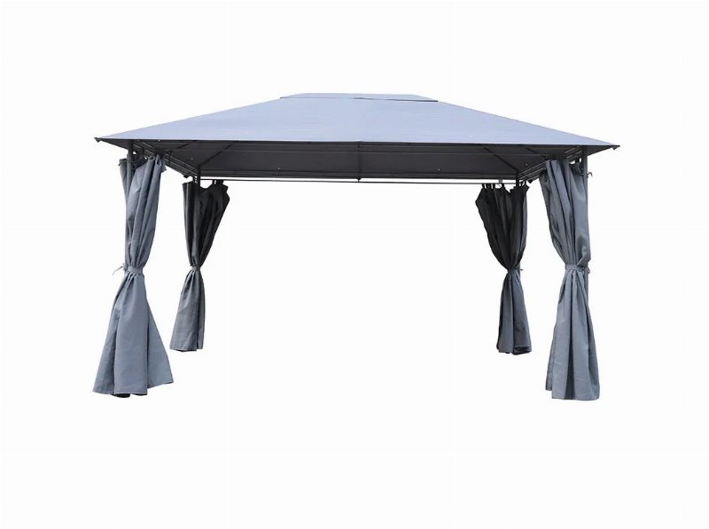 Toldo Com Cortinas Gardenstar Cinzento 296X396X265Cm