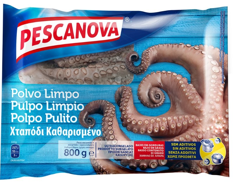 Polvo Pescanova Limpo 800 g