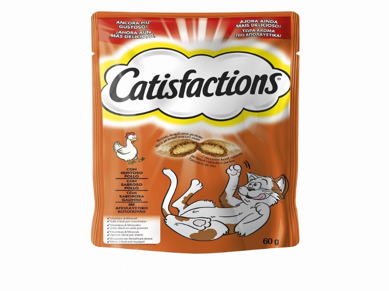 Snack Para Gato Catisfactions Galinha 60 g