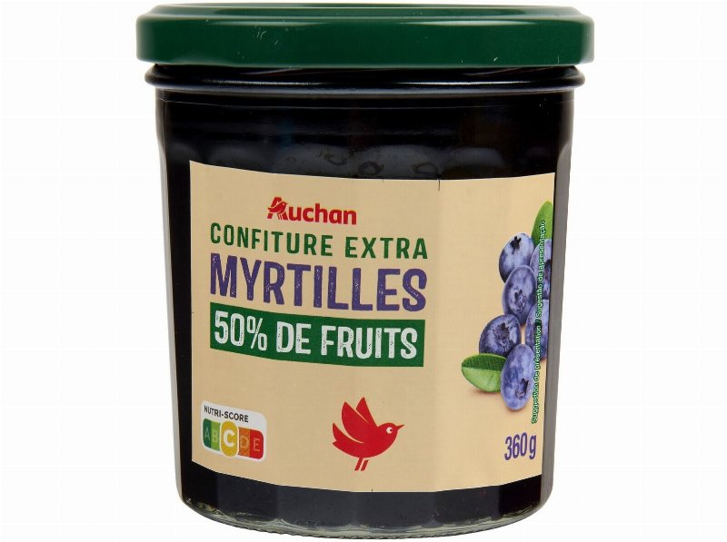 Doce Extra 50% Frutos Auchan Mirtilo 360 g