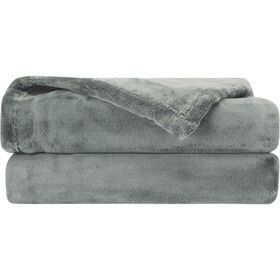 Manta Flanela 130X160Cm Verde Kasa