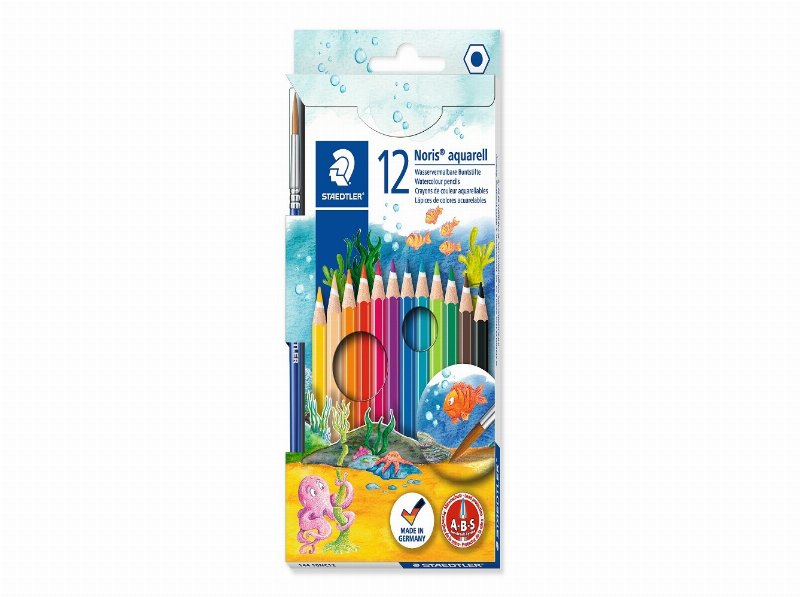 Lápis De Cor Aguarela Noris Club Staedtler 12 Unidades