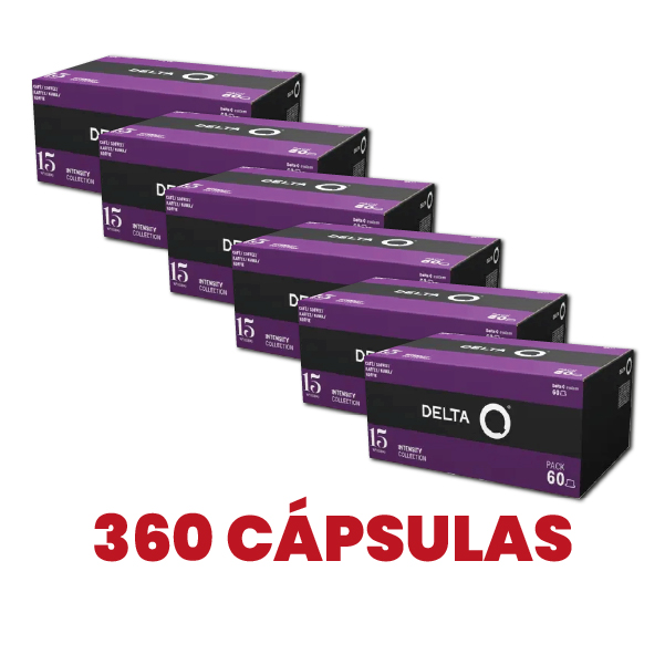 Café Mythiq Int 15 - 360 Cápsulas (6X60 Cápsulas) Delta Q
