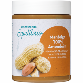 Manteiga De Amendoim Cremosa Continente Equilíbrio 500 gr