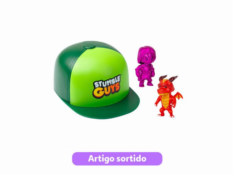 Chapéu Stumble Guys Com 2 Figuras 6Cm Modelos Sortidos
