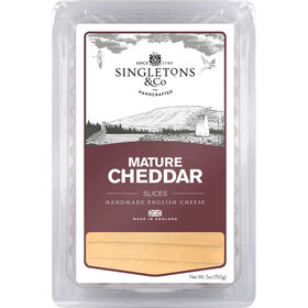Queijo Cheddar Mature Fatiado Singleton's 150 gr