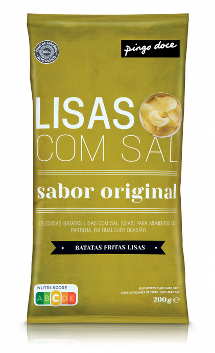 Batatas Fritas Lisas Sal Pingo Doce 0.2Kg